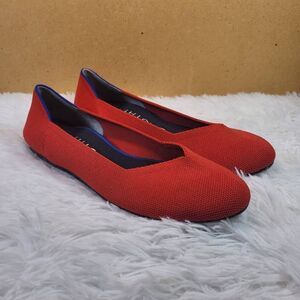 Rothy's Women's Bright Red- The Flat- Size 11